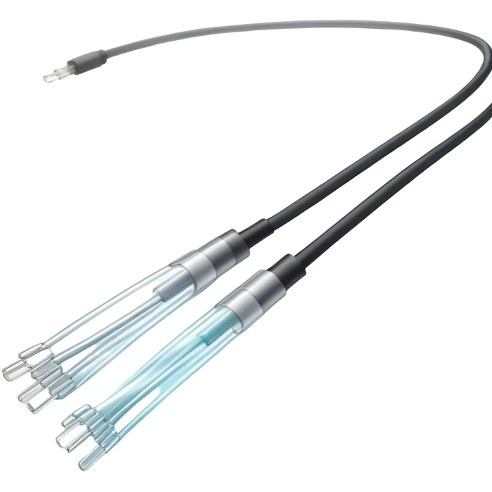 glowing optic fiber cable filaments showing thin glass strands emoji