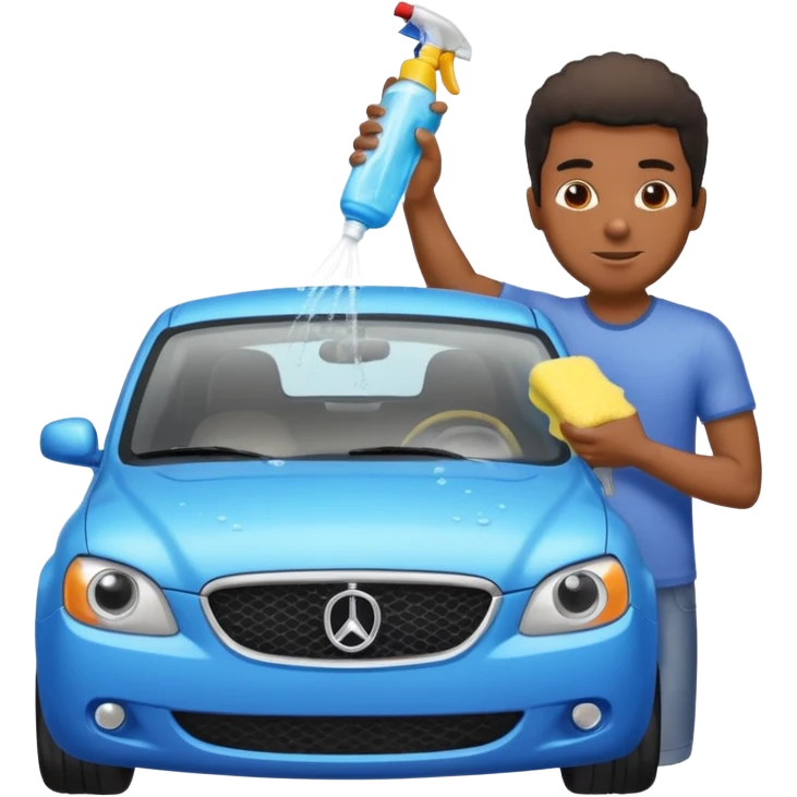car washer black man  emoji