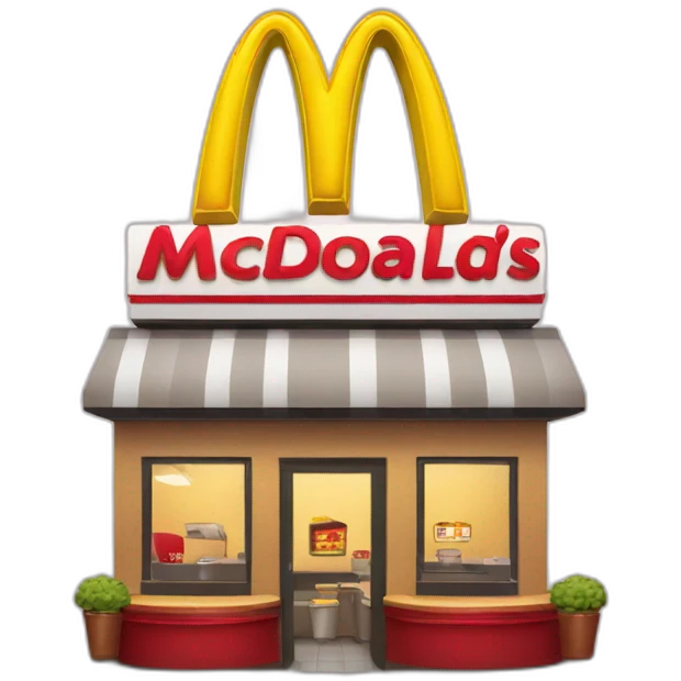 mcdonalds restaurant emoji
