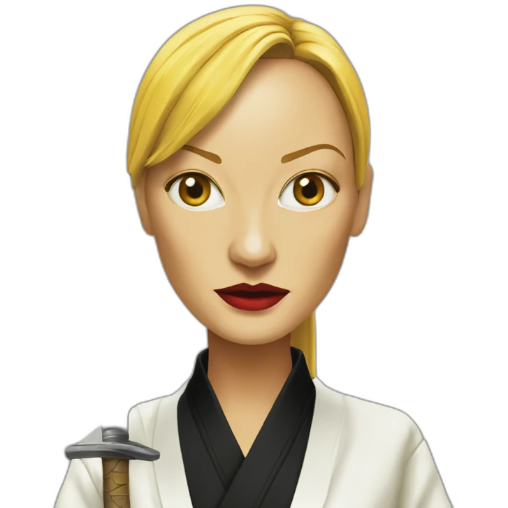 uma thurman, kill bill emoji