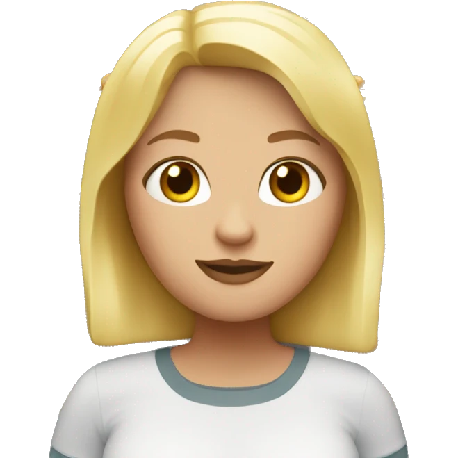 Fat blonde girl with McDonald’s  emoji