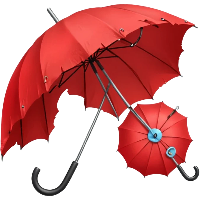 Red umbrella, Lost & Found Objects. emoji