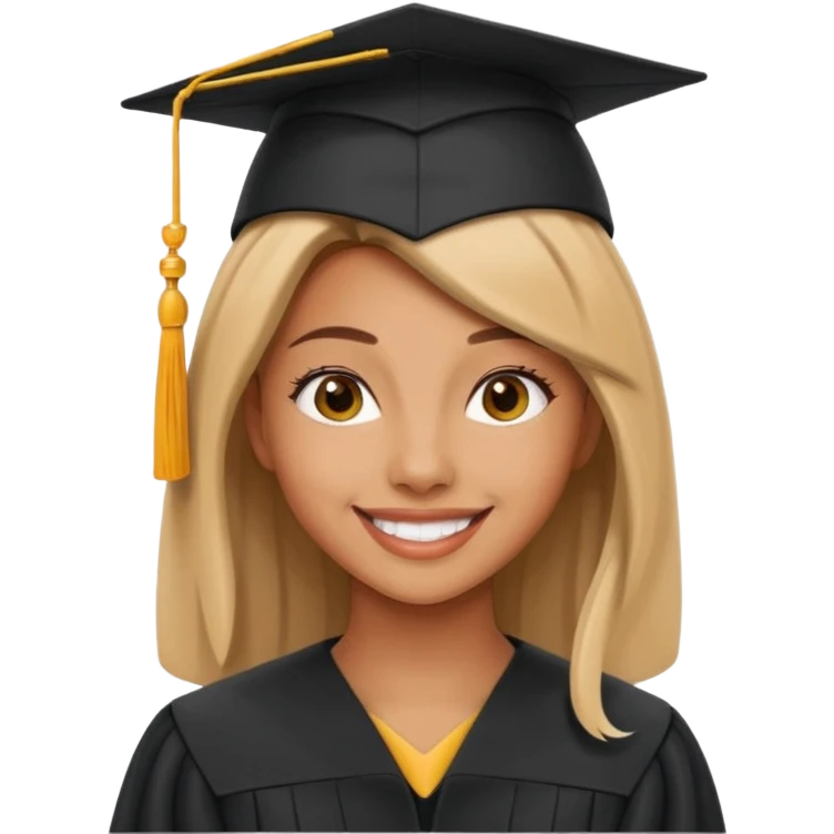  بنت حنطية متخرجة على قبعة تخرجها اسم zain emoji