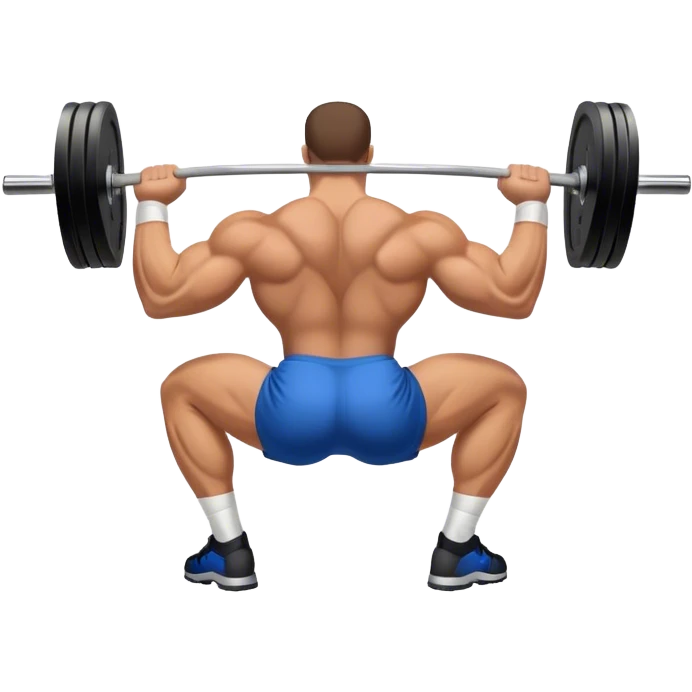 powerlifter bent-over row exercise emoji