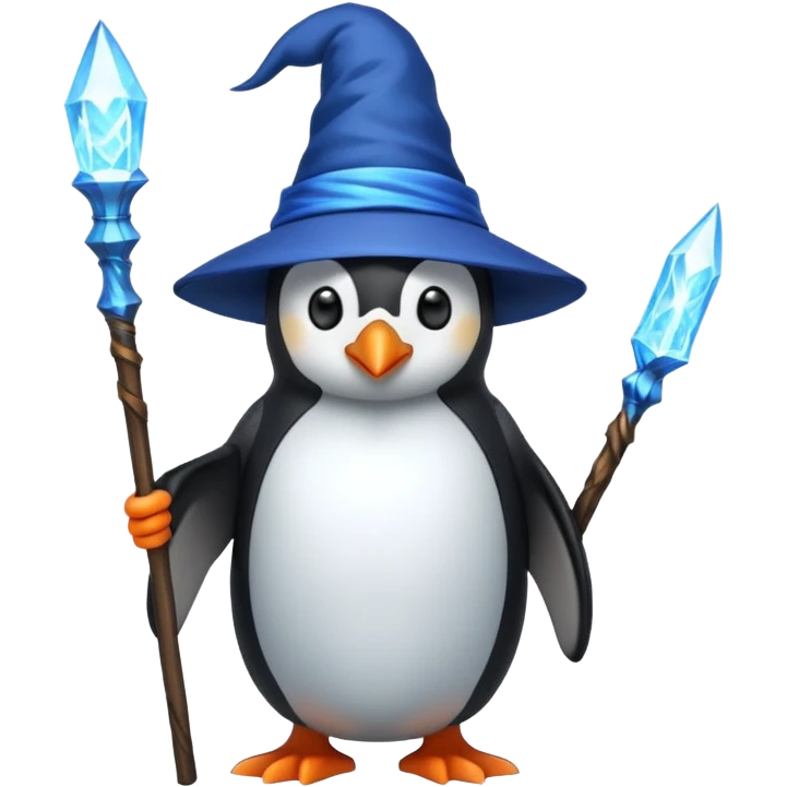 Penguin Wizard emoji
