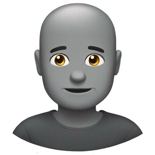 Chat sans poils gris emoji