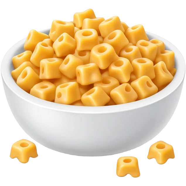 Bowl of Mac and cheese bites  emoji