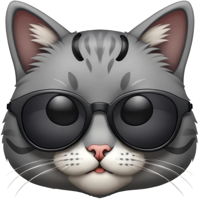 Cat wearing sunglasses emoji