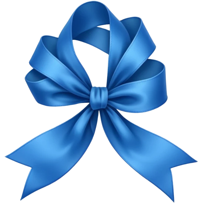 blue ribbon emoji