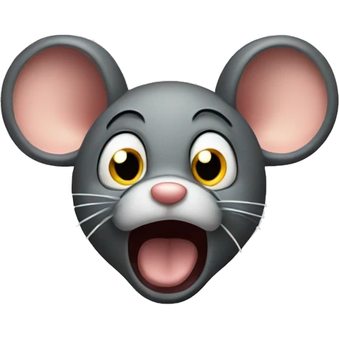 scared mouse emoji