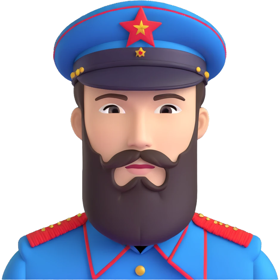 Nikolai Belinski Soviet soldier from Call of Duty Zombies with beard emoji