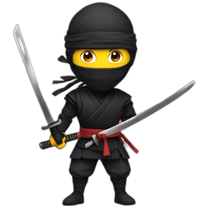 Ninja with sword  emoji