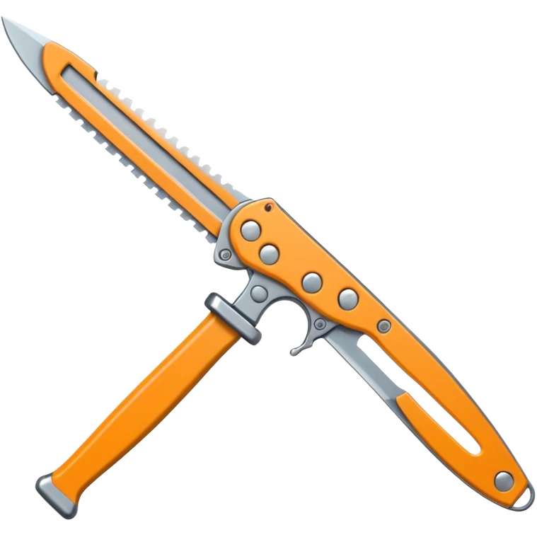 Single blade butterfly knife , used a csgo 2 butterfly knife for reference emoji