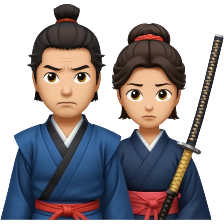 samurai  couple  emoji