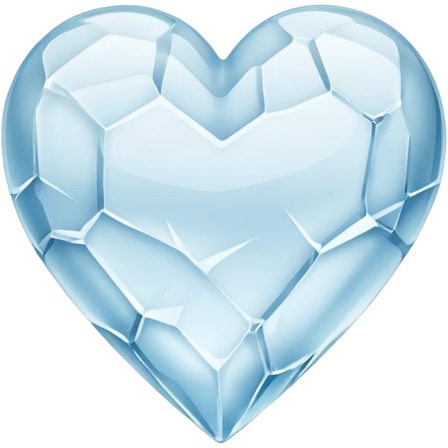 Heart with ice emoji
