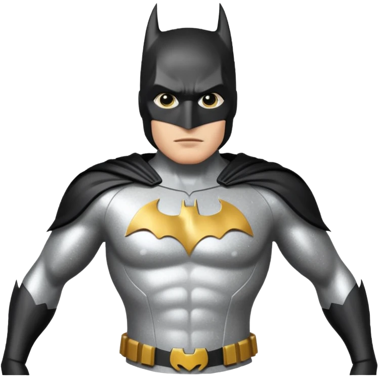 glitter batman white emoji