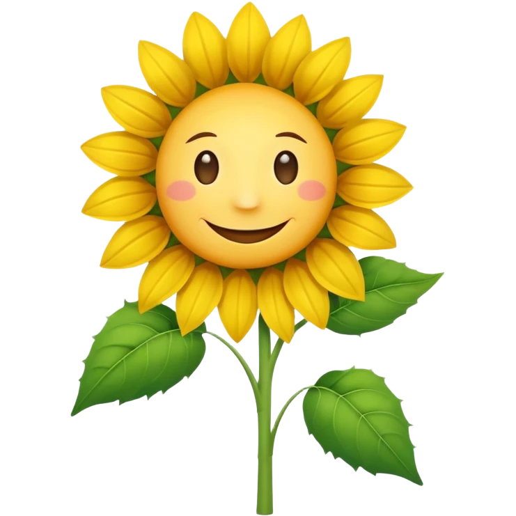 sonnenblumenstrauch mit lächeln emoji