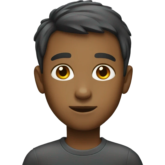 A boy with a short haircut emoji