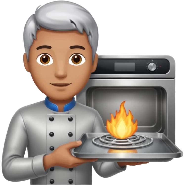 man holding Oven  emoji