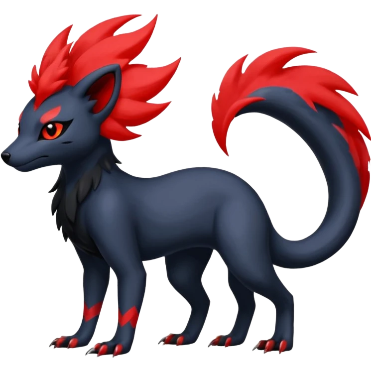 Zorua-Absol-Salandit-fusion (full body) emoji