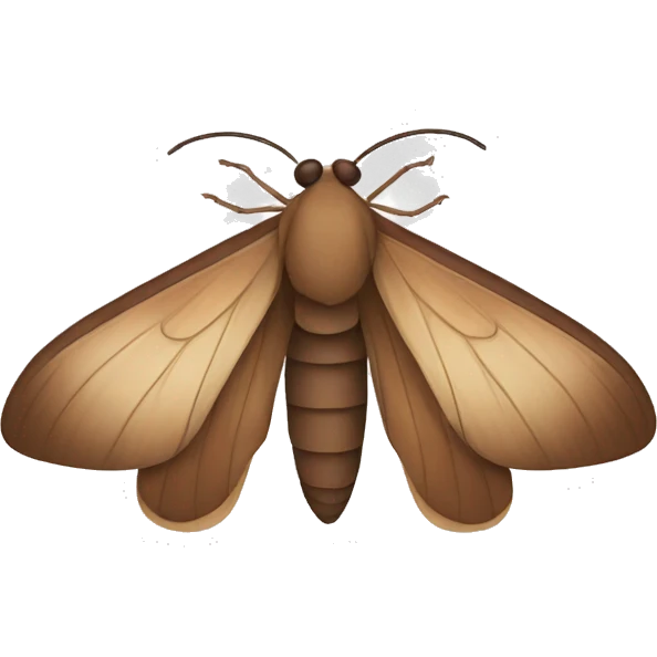 brown moth emoji