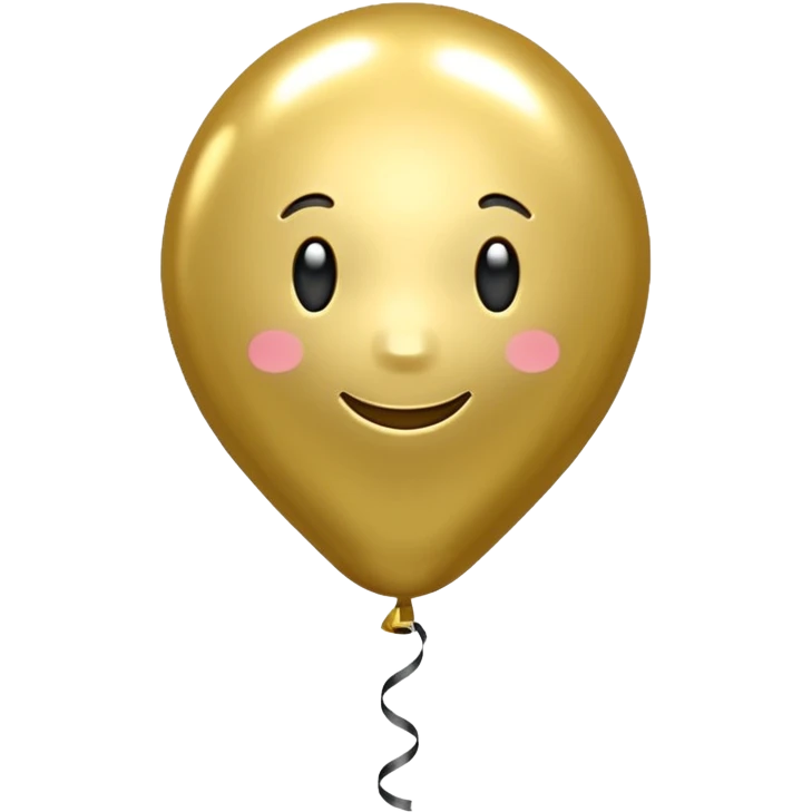 gold balloon emoji