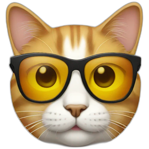 Cat with sunglasses emoji