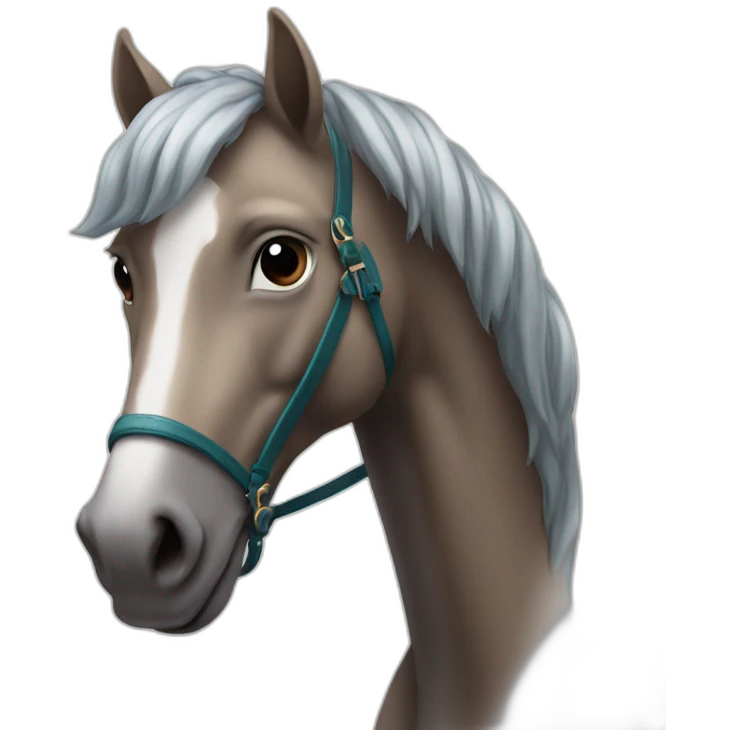 Cheval sur une licorne emoji