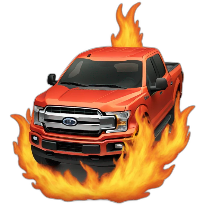 f150 in flames emoji