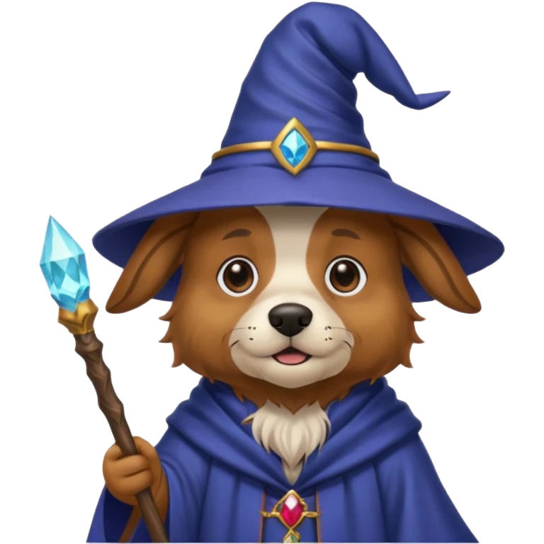 Dog wizard emoji