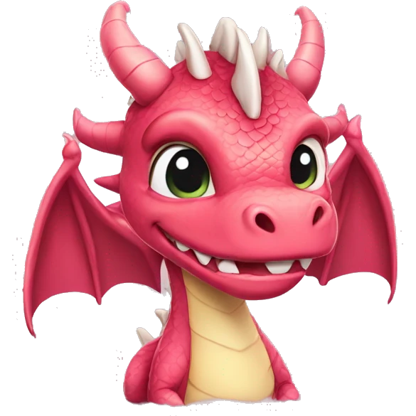 dragon with 🎀 on head cute emoji