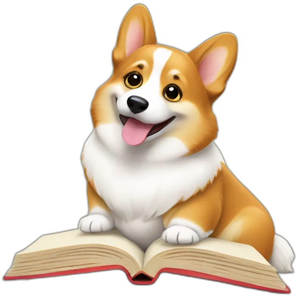 corgi-reading-a-book emoji
