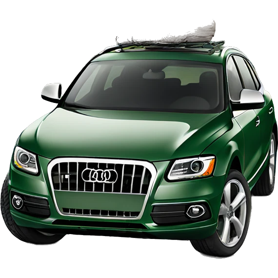 A hunting green Audi q5 full image  emoji