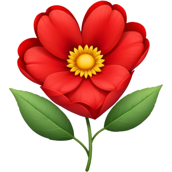Heart flower emoji