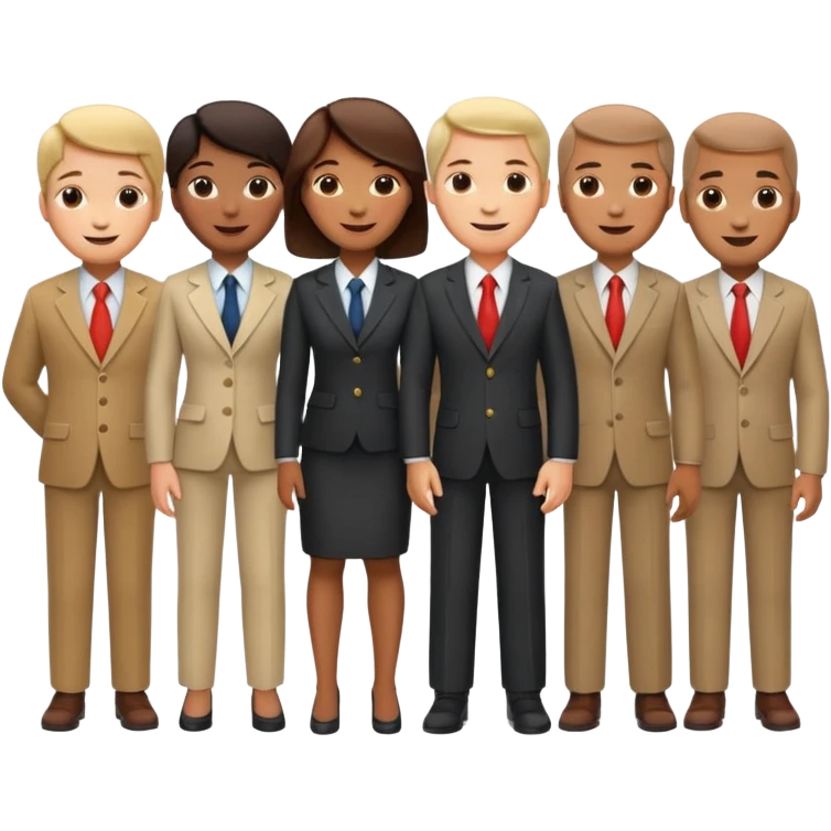a group of directors standing emoji