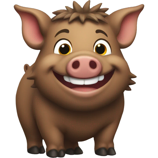 Happy boar emoji