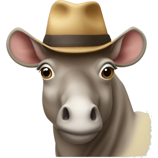 Rinoceronte con cappello da muratore  emoji