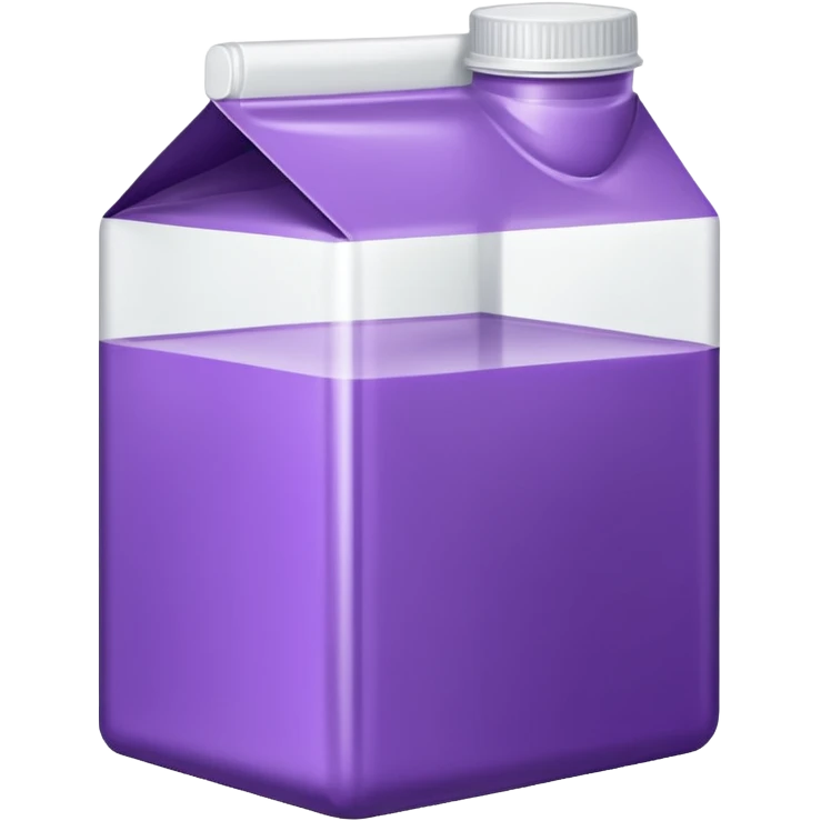 suco de caixinha branco e roxo emoji