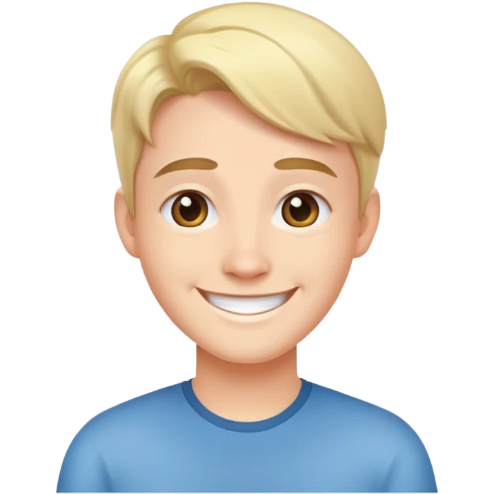 friendly person avatar with a smile emoji