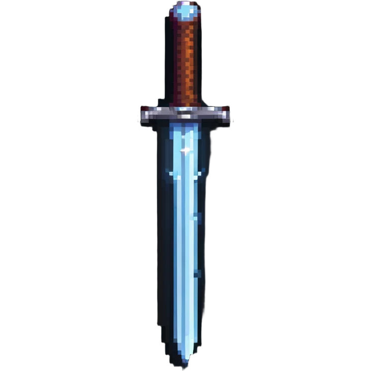 Glowing sword emoji