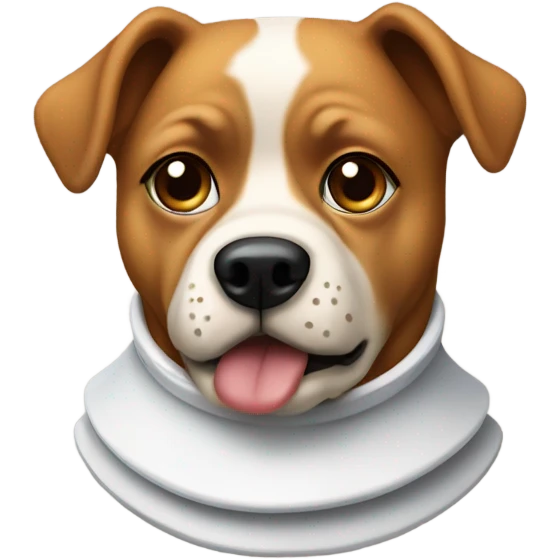 Dog with cone  emoji