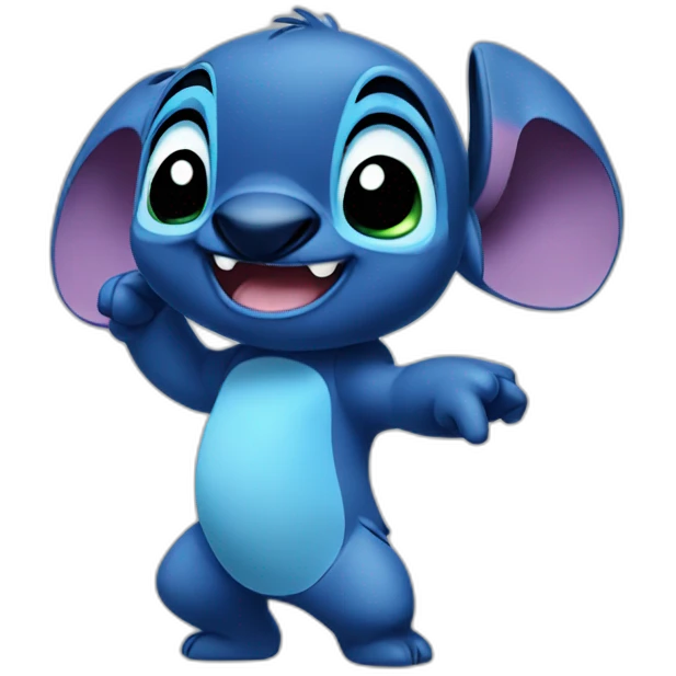 Young Stitch dancing emoji