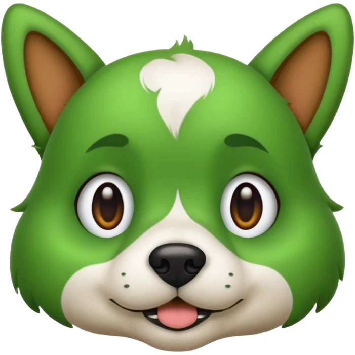 Dog with green skin emoji