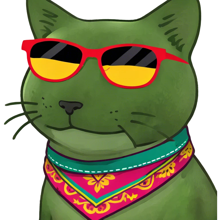 Cat with shades on emoji