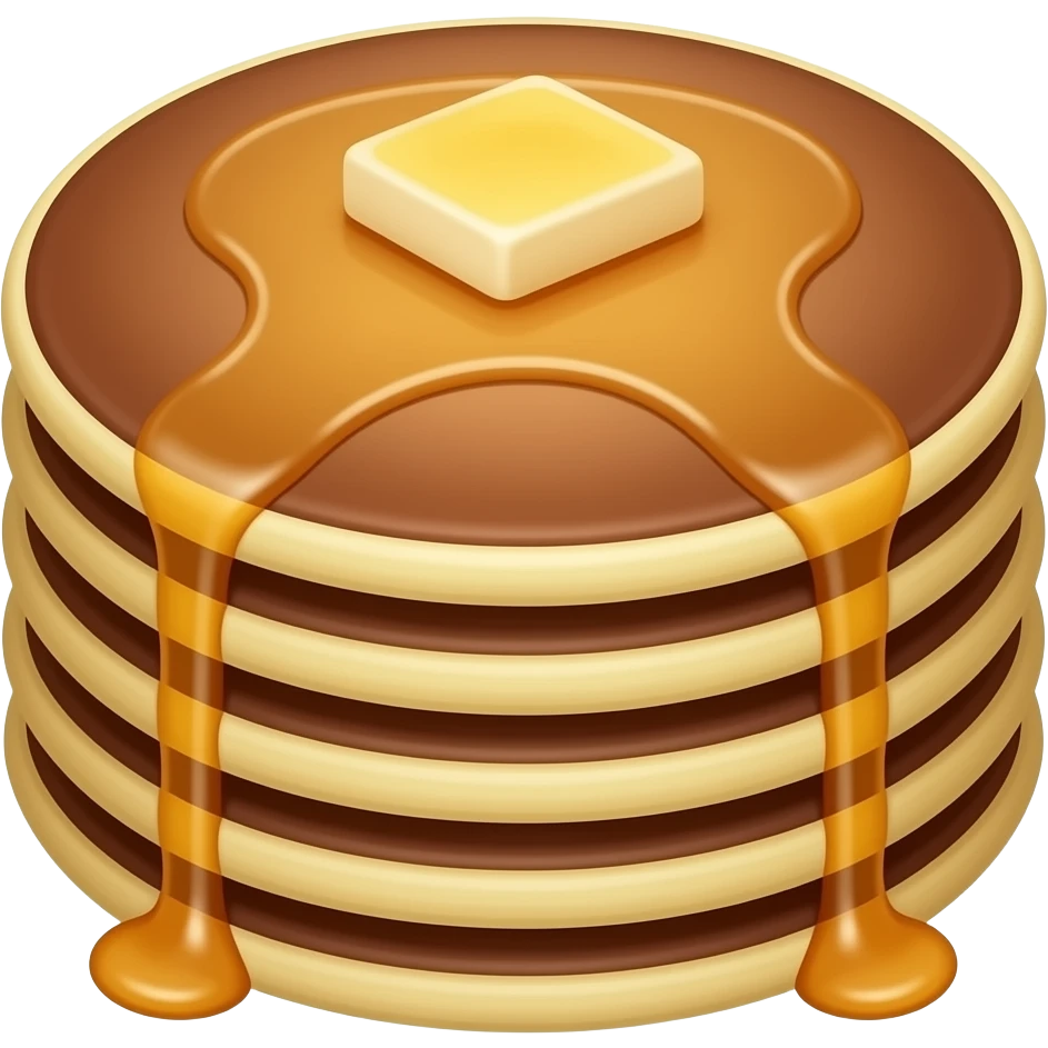 chocolate pancake emoji