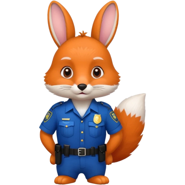 لباس پلیسیخرگوش با روباه emoji