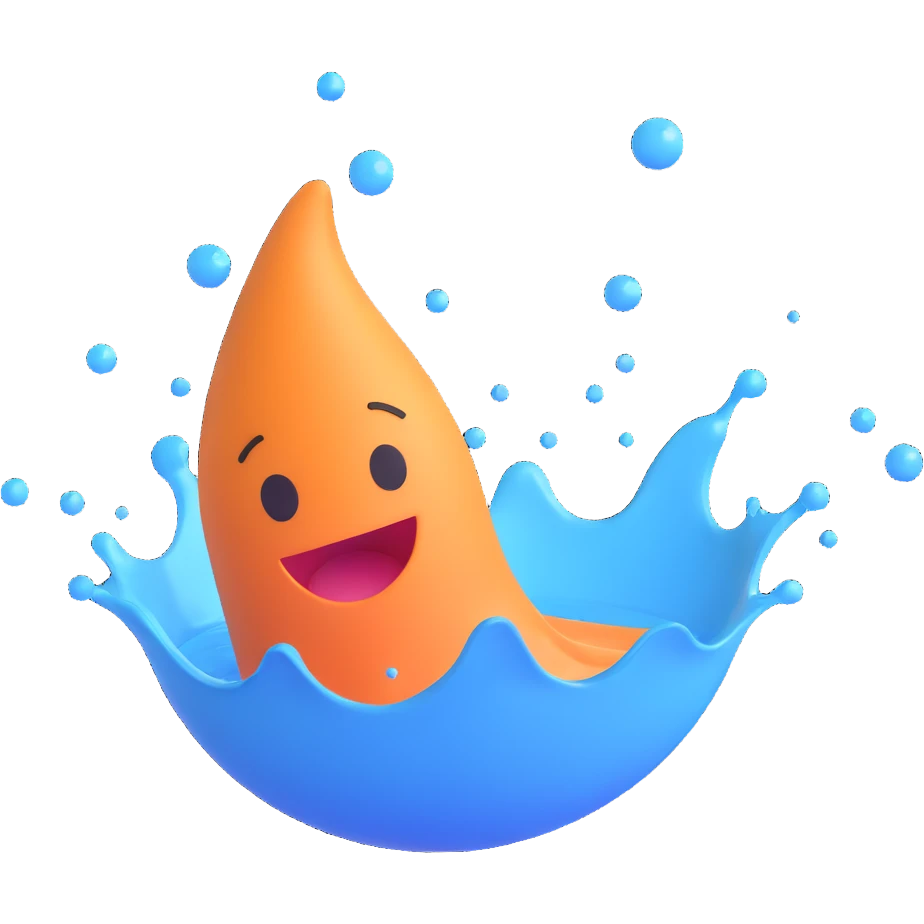 a water splash emoji