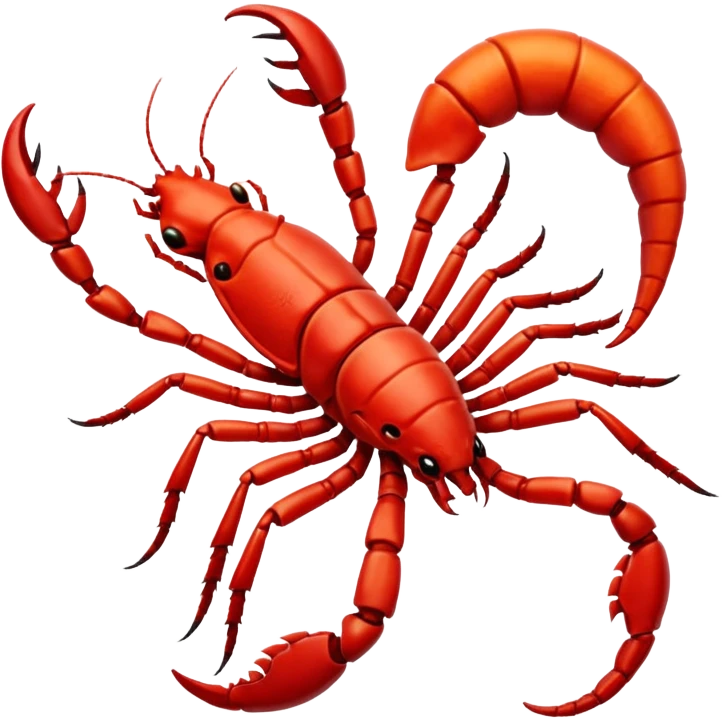 red Scorpion zodiac Sign emoji