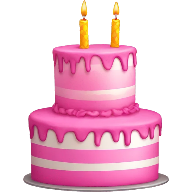 Pink birthday  emoji