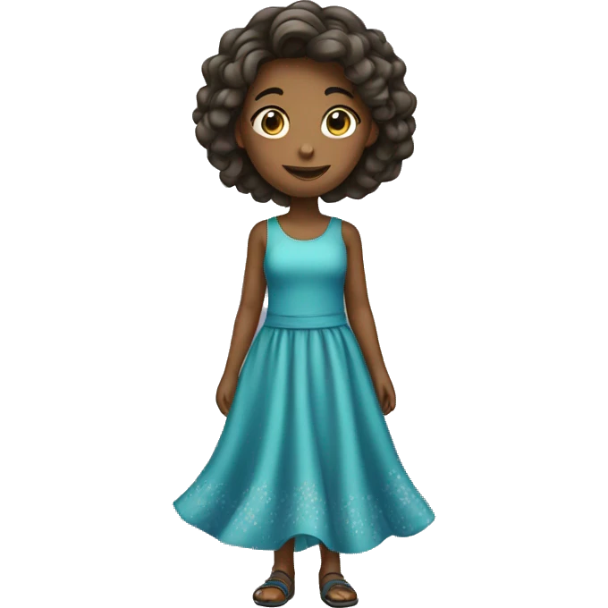 Girl with dress emoji